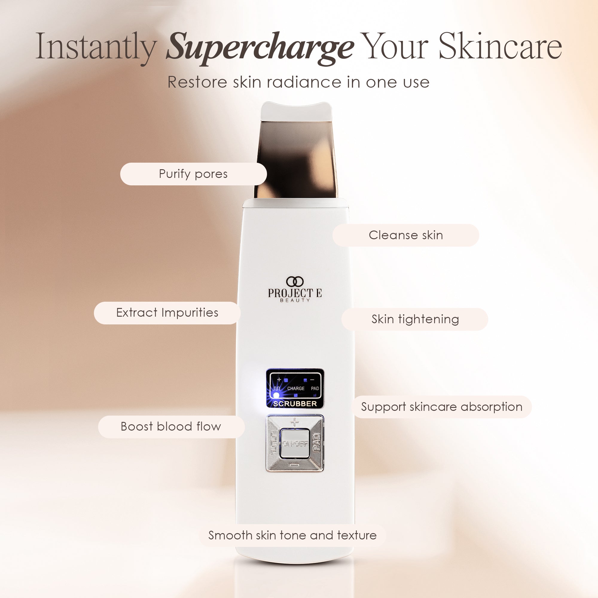 UltraGlow | Ultrasonic Skin Scrubber